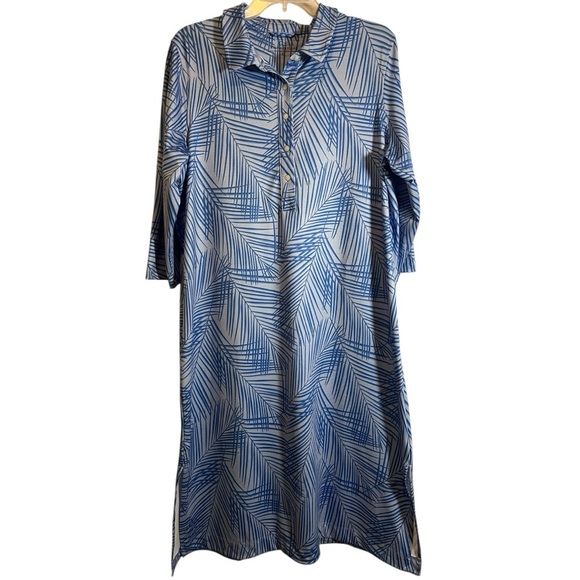 Vineyard Vines Dresses & Skirts - Vineyard Vines Sankaty Midi Margo Blue Shirt Dress Size XXL